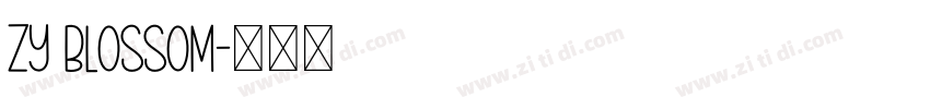ZY blossom字体转换